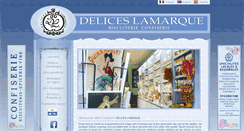 Desktop Screenshot of deliceslamarque.com