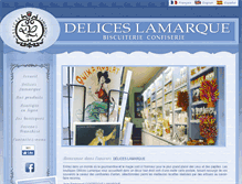 Tablet Screenshot of deliceslamarque.com